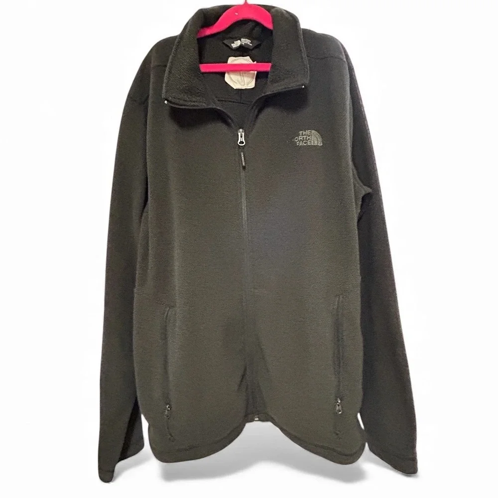 The North Face Mens Fleece Full‎ Zip Jacket Black L G